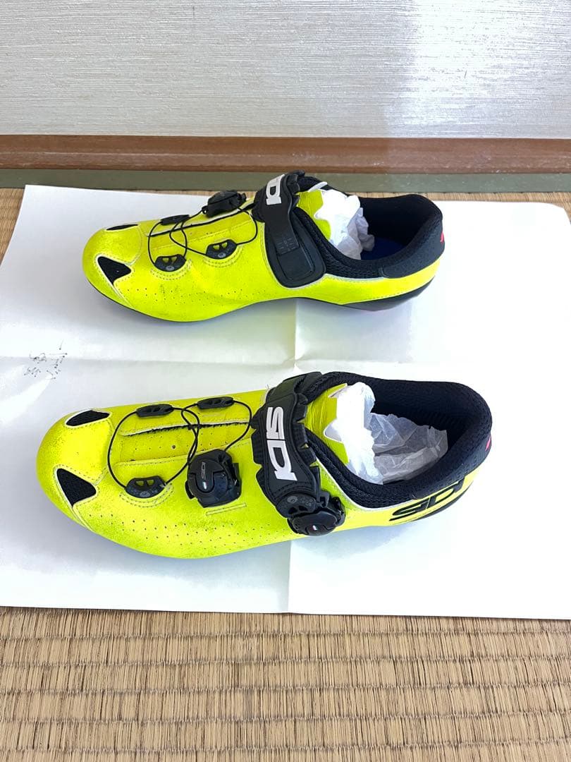 SIDI イエロー シューズ ダイヤル式