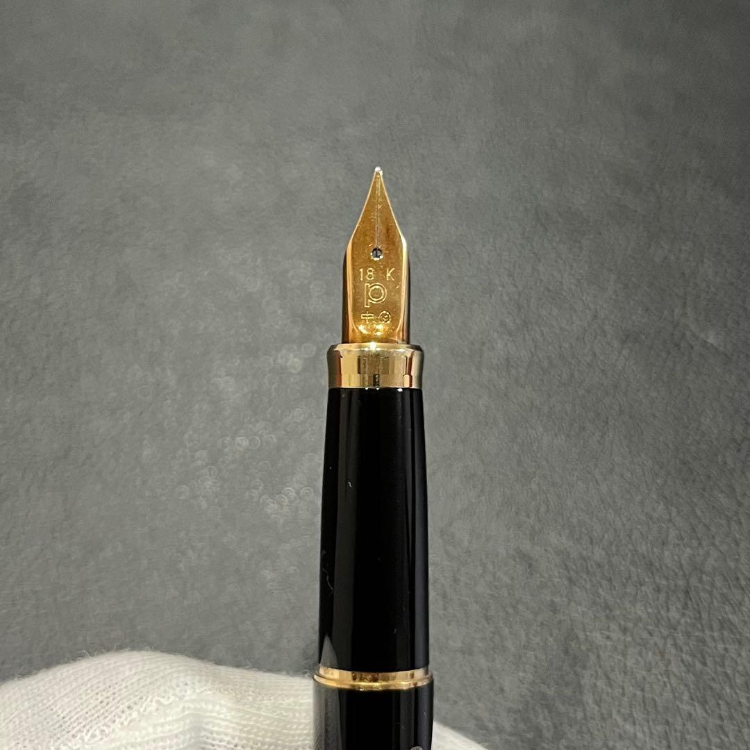 【USED】PLATINUM プラチナ万年筆　「鶴と富士山」　近代蒔絵　昇峰