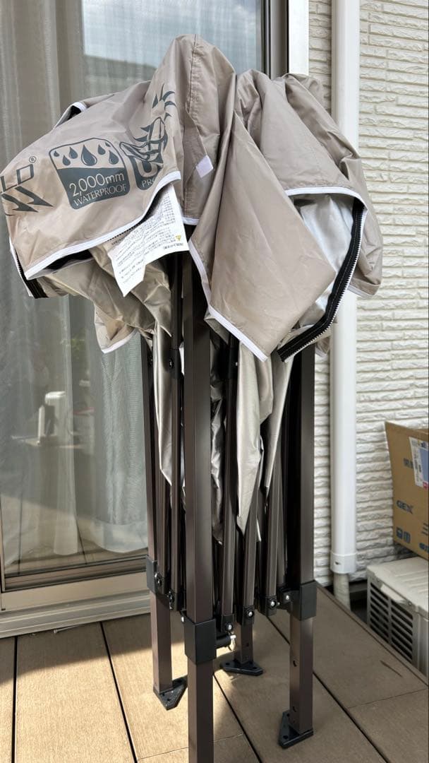 FIELDOOR 2.5ｍ×2.5mワンタッチタープテントスチール サイドシート