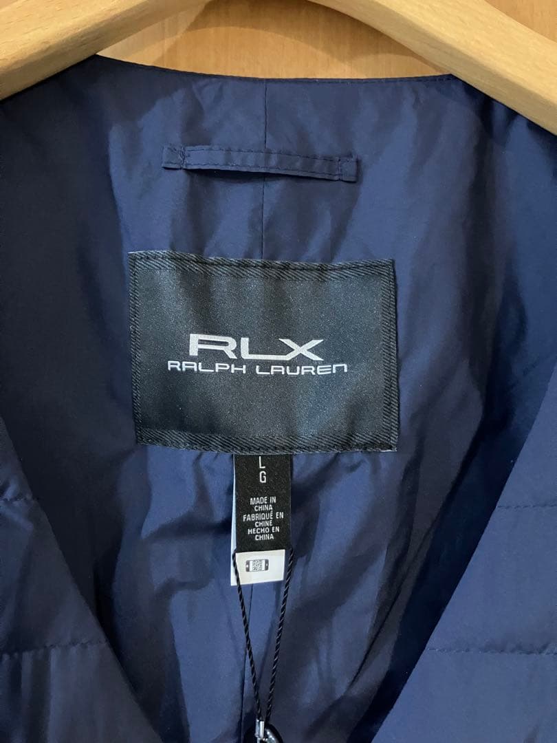 RLX ゴルフ ダウン ベスト ネイビー L ラルフローレン