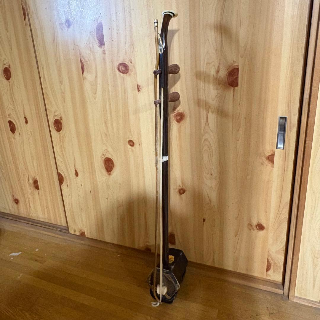 【ケース付き】二胡 木製 六角形ボディ