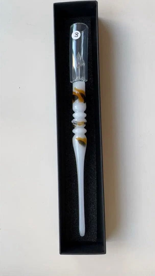 aun ガラスペン クラッシック　ステム　みけB(新品未使用）