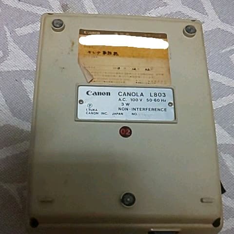 【昭和レトロ】Canon CANOLA L803