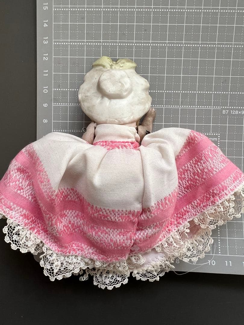 【アンティーク】ドイツ製オールビスクドールの女の子11cm