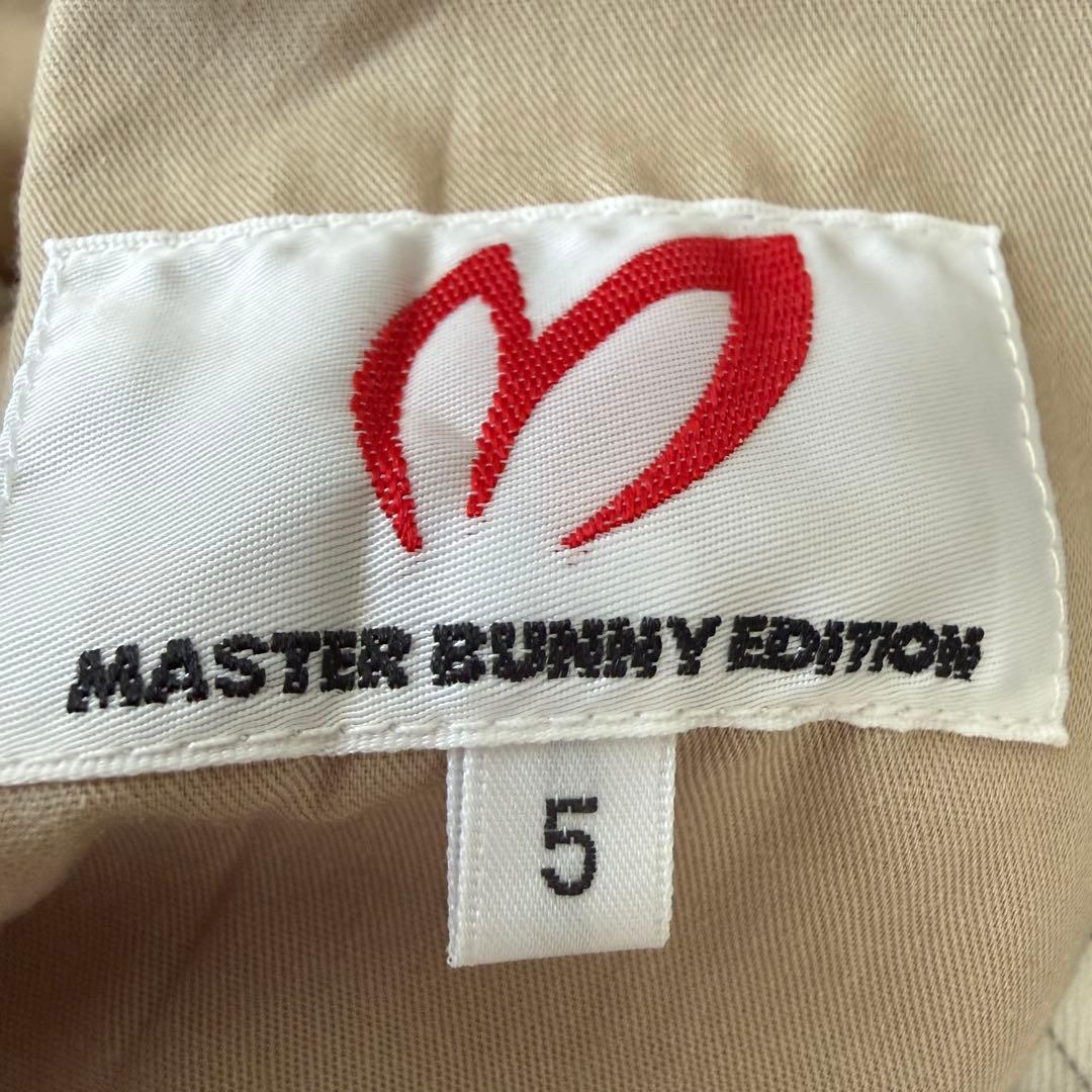 リネン素材　マスターバニー　パンツ　L〜XL相当 白　黒　ストライプ　タック入