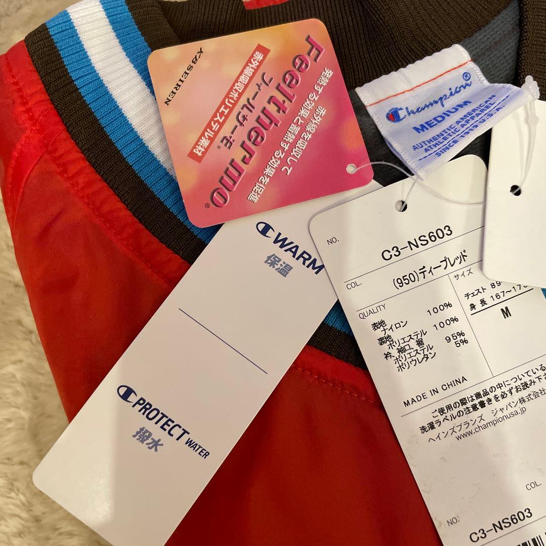 チャンピオン　Vネックプルオーバー　ナイロン