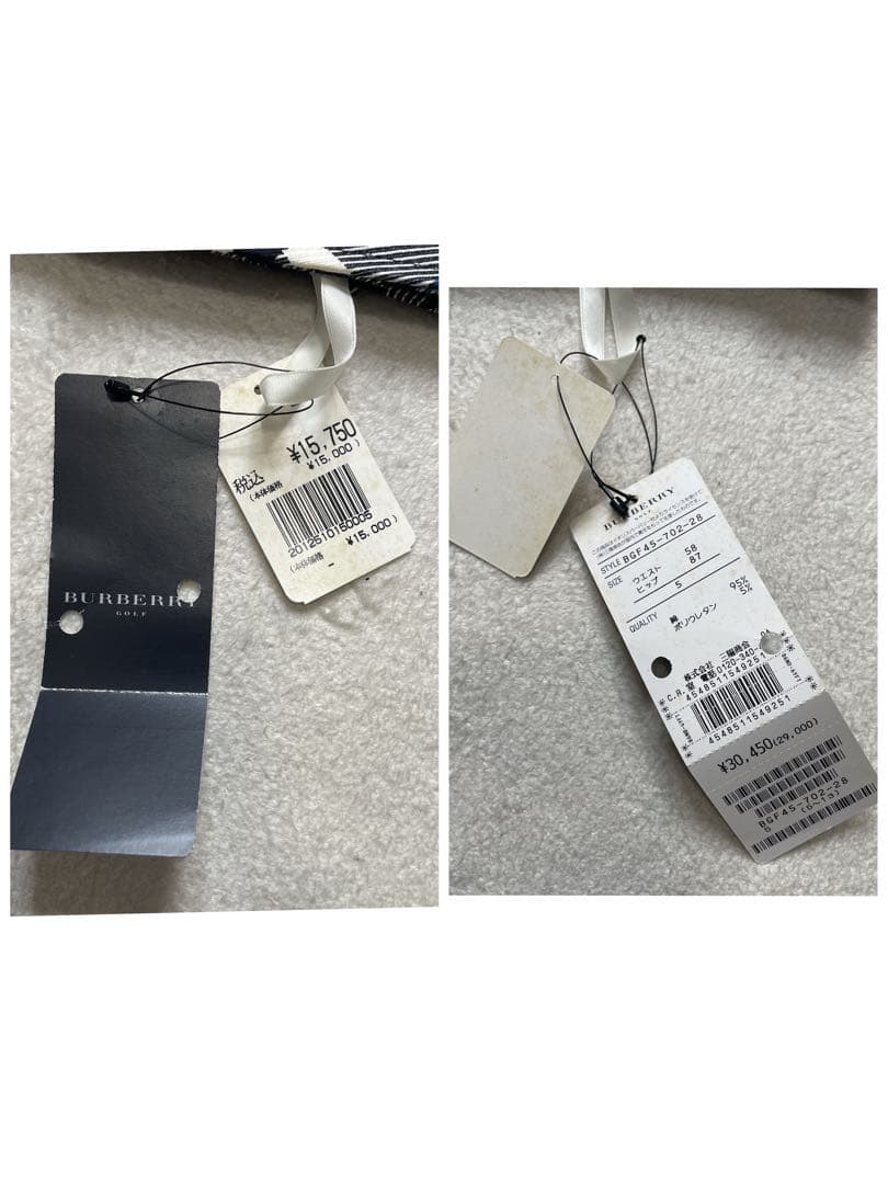 【未使用　タグ付き】BURBERRYGOLF ハーフ　ショートパンツ　ストレッチ