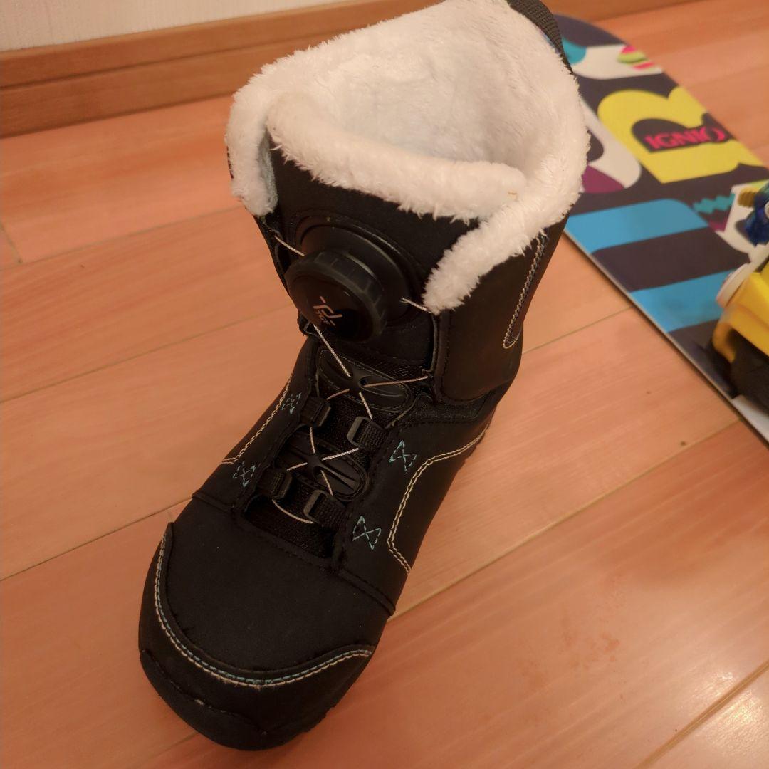 キッズスノーボード 120cm 　21cm　BOAブーツ　ワックス施工済