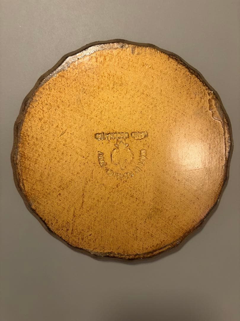 「プリマヴェーラ（春）」イタリア木彫りハンドメイドトレイ