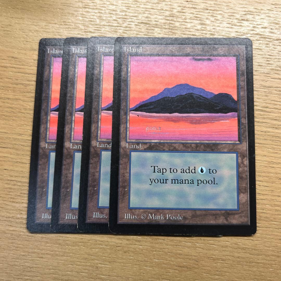 MTG 島　ベータ版　４枚セット