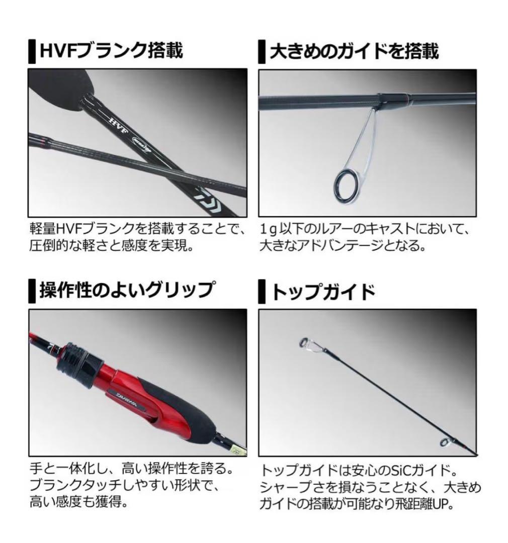 ダイワ(DAIWA) アジングロッド 月下美人 68L-S 未使用