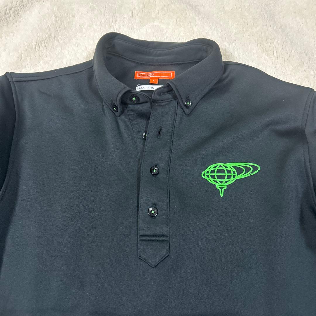 BEAMS GOLFビームスゴルフ ブラック L 長袖 裏起毛