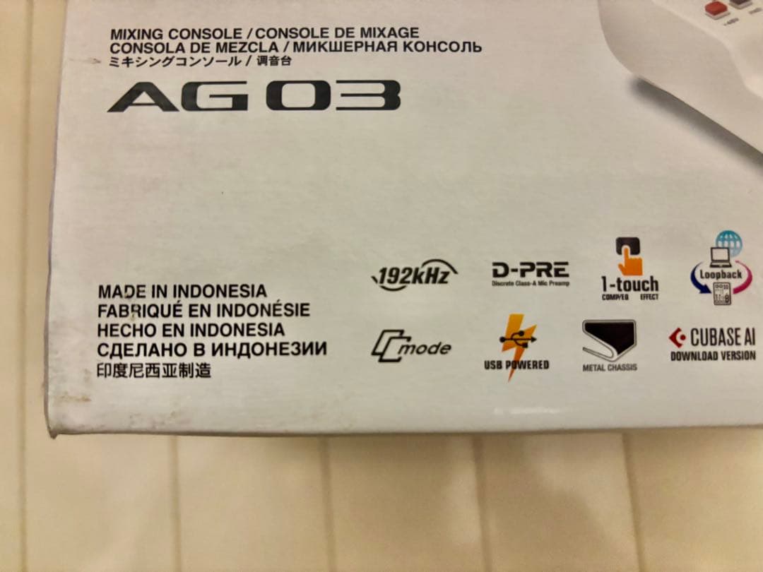 YAMAHA AG03 オーディオインターフェース