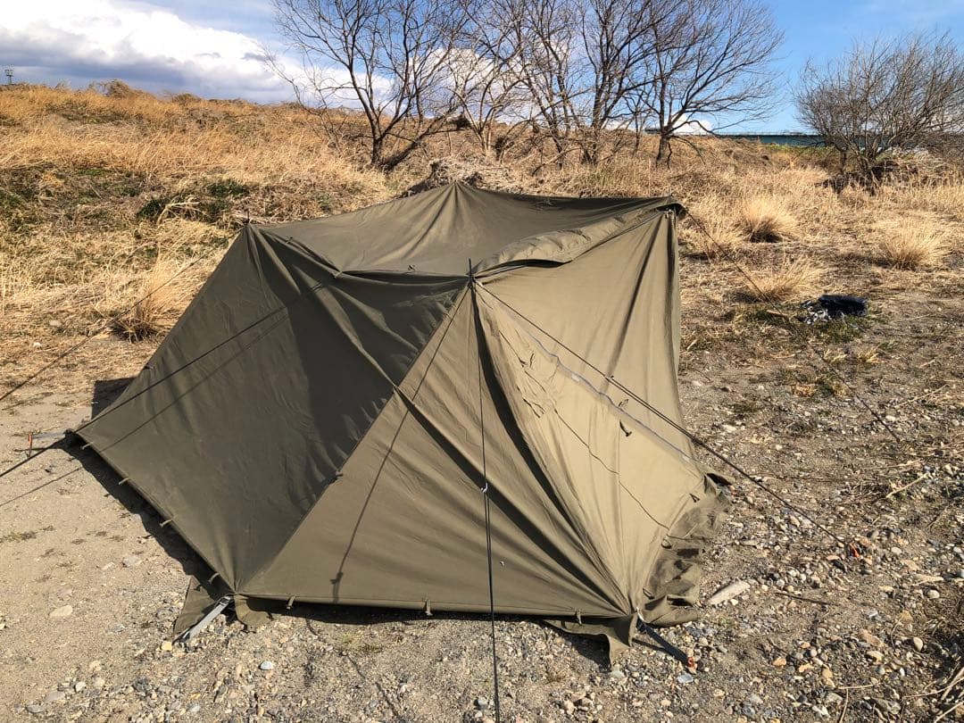 バンドックソロベースex 前幕　二股ポール　蚊帳付き