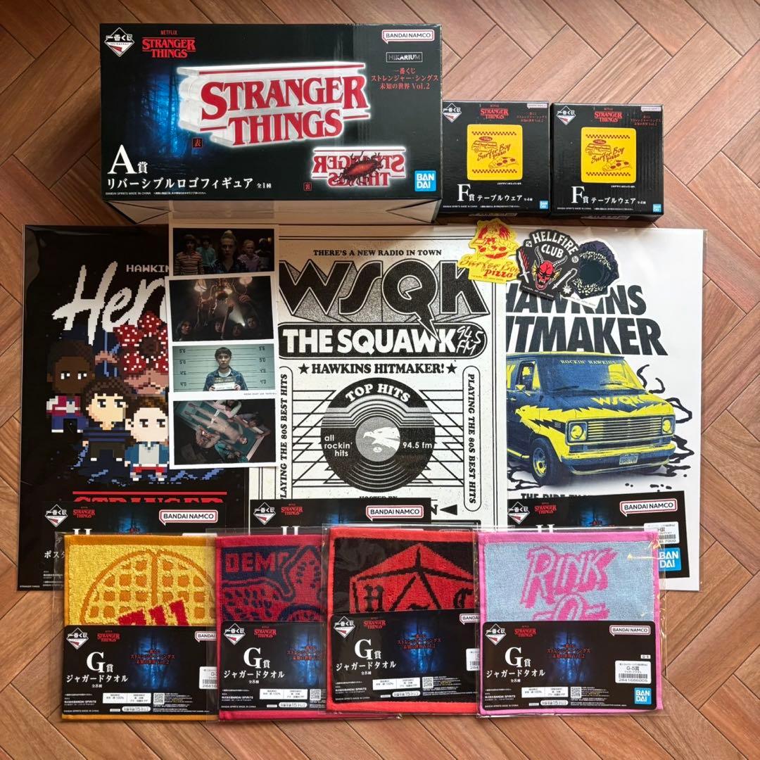 一番くじ ストレンジャーシングス セット A賞 F H G ブロマイド ポスター