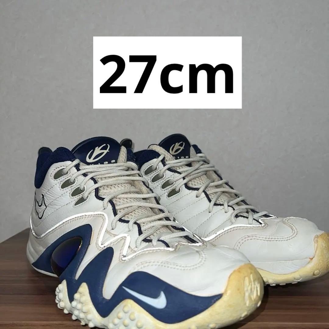 エアズームフライト５　田臥　能代工業　ホワイト／ネイビー