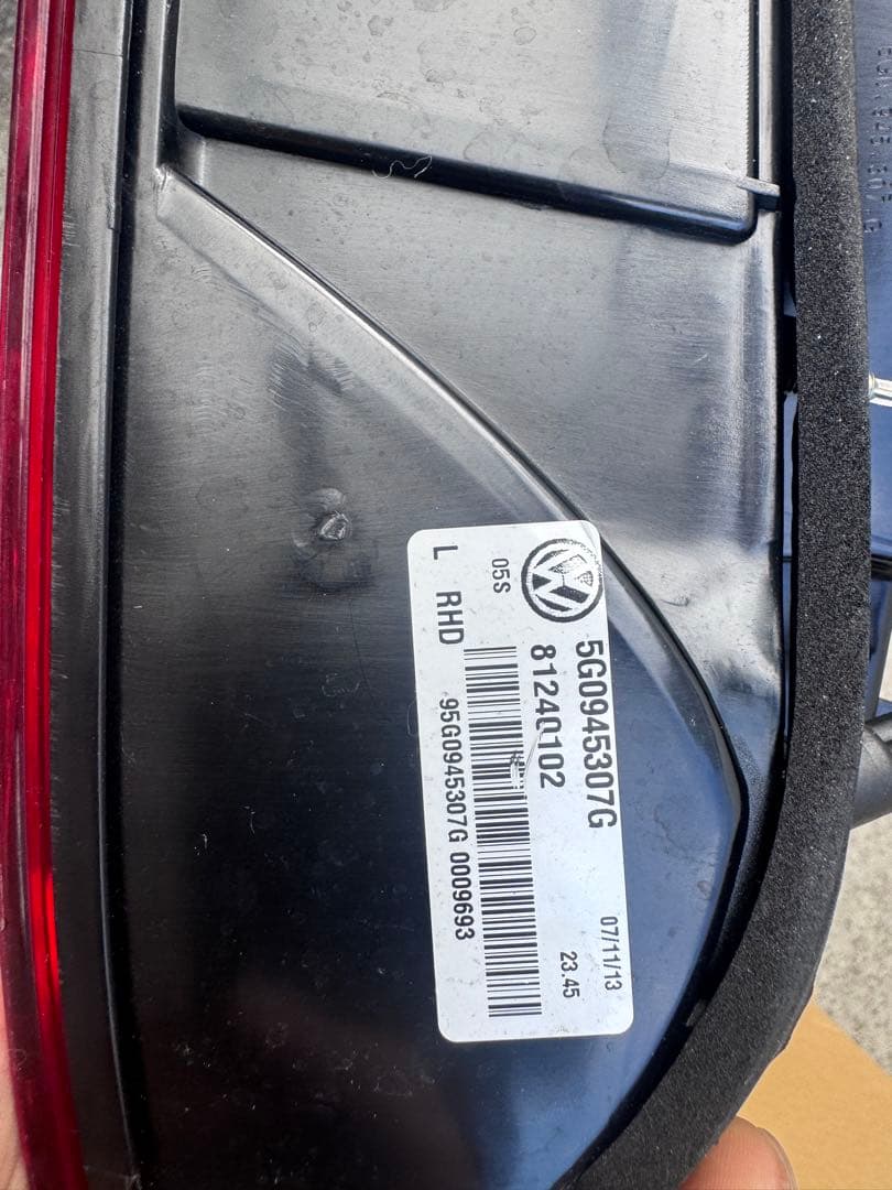 フォルクスワーゲン ゴルフ7 純正 LEDテールランプセット（左右4点）