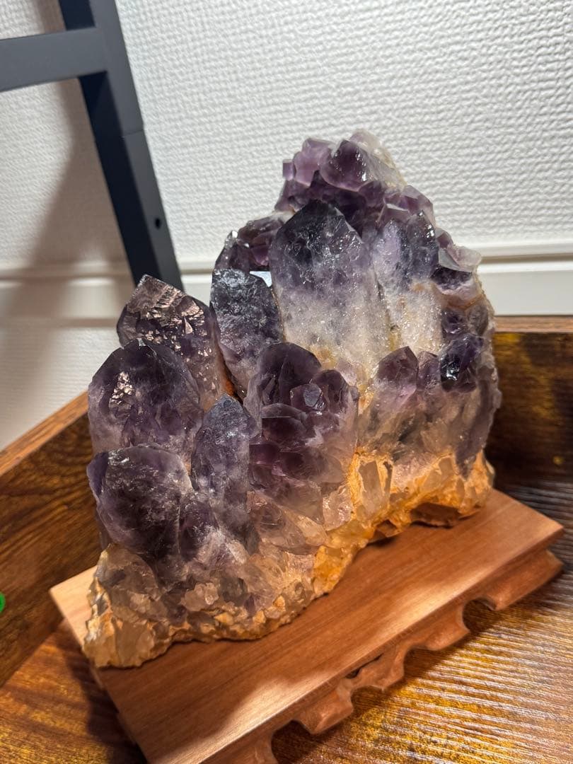【特大3.2kg】ザンビア産アメジスト 原石クラスター