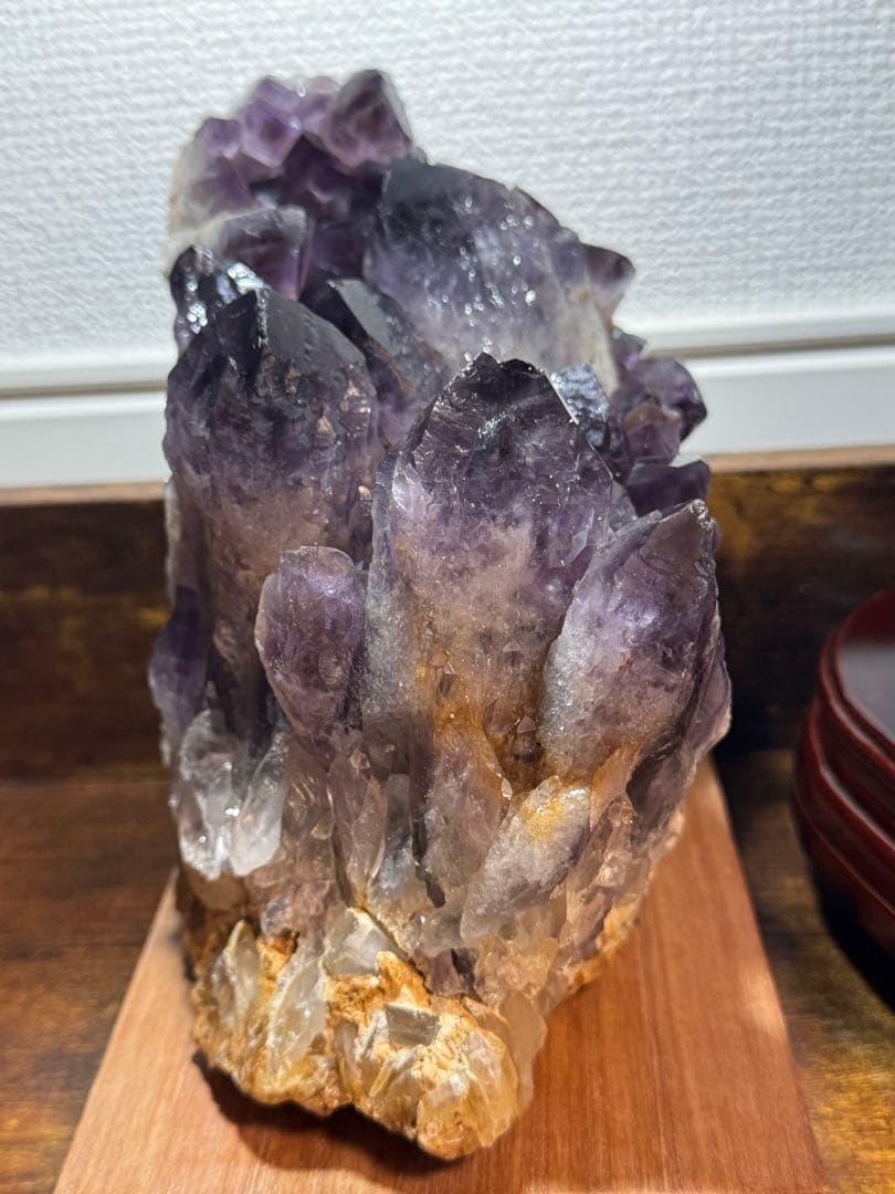 【特大3.2kg】ザンビア産アメジスト 原石クラスター