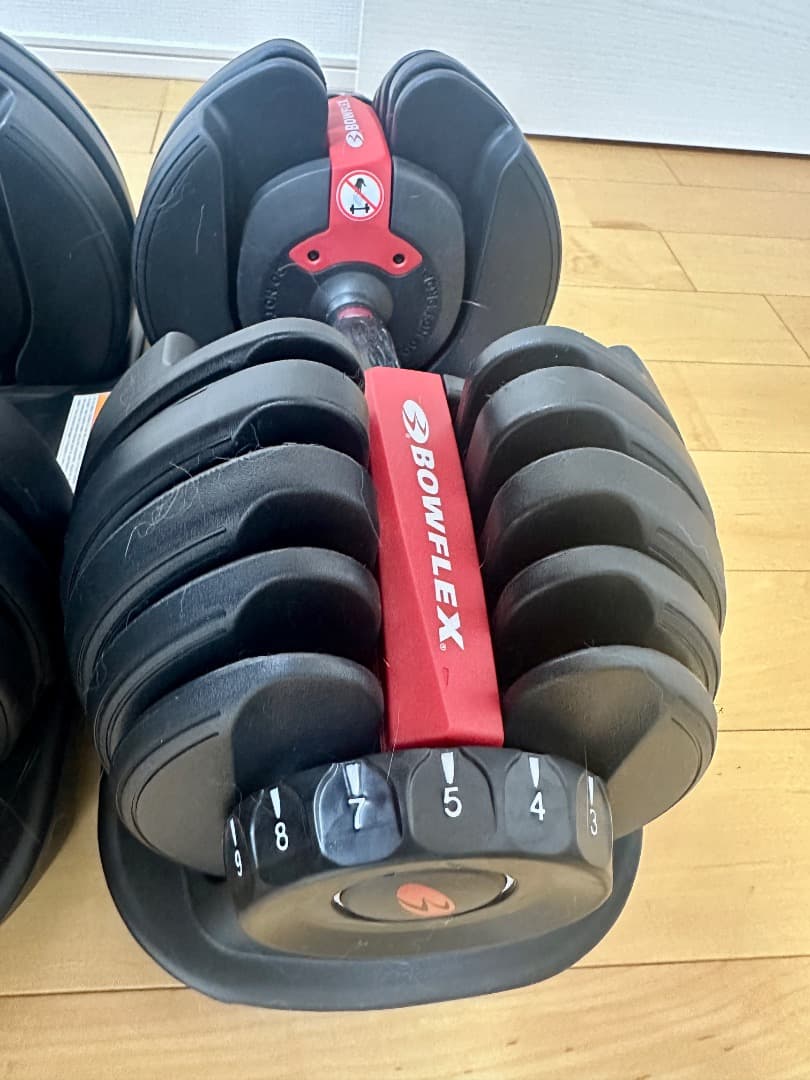 ②　①・② 共通（Bowflex 可変式ダンベル／1個ずつ）