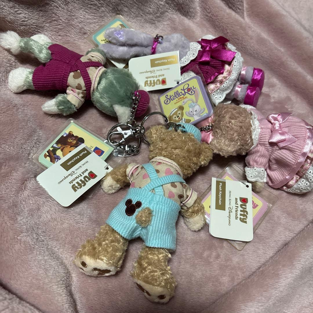 ♥️新品♪香港ディズニー2019年 バレンタイン ぬいぐるみキーチェーン4セット♥️