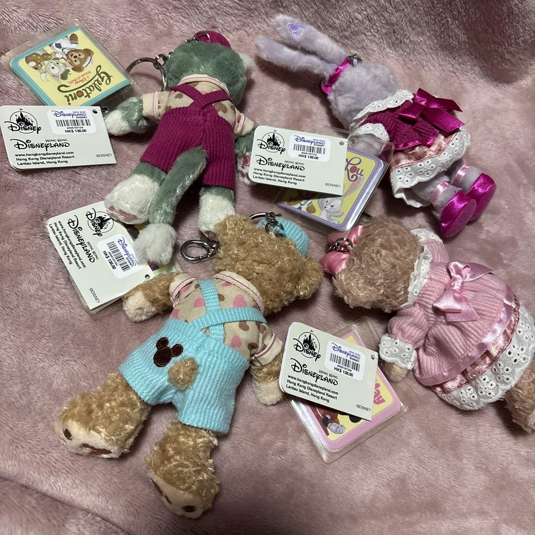 ♥️新品♪香港ディズニー2019年 バレンタイン ぬいぐるみキーチェーン4セット♥️