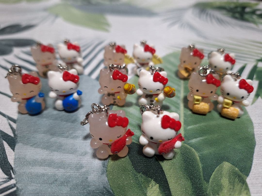 ハローキティ☆招福マスコットアクセサリーコレクション20種☆全種☆七福神☆招き猫