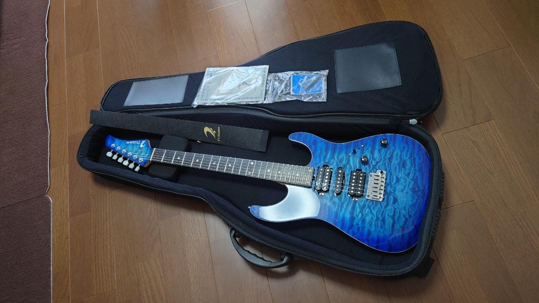 ギター T's Guitars DSTPro24 Trans Blue Buirst