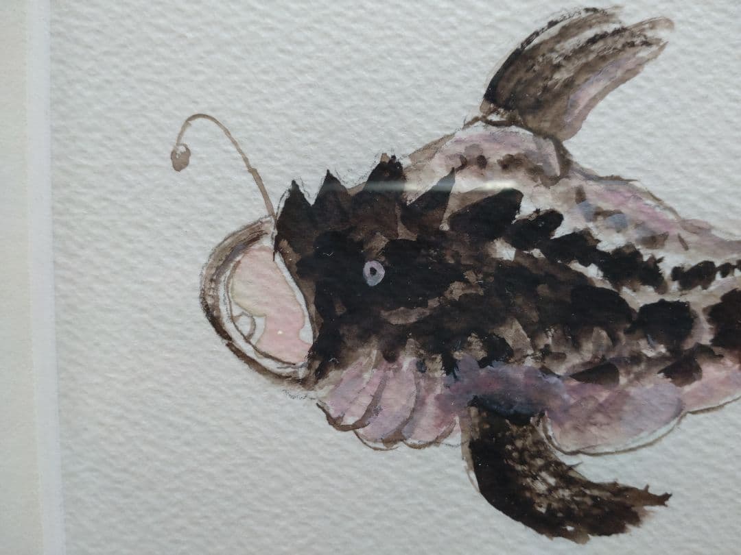 新宅光男　あんこうの水彩画