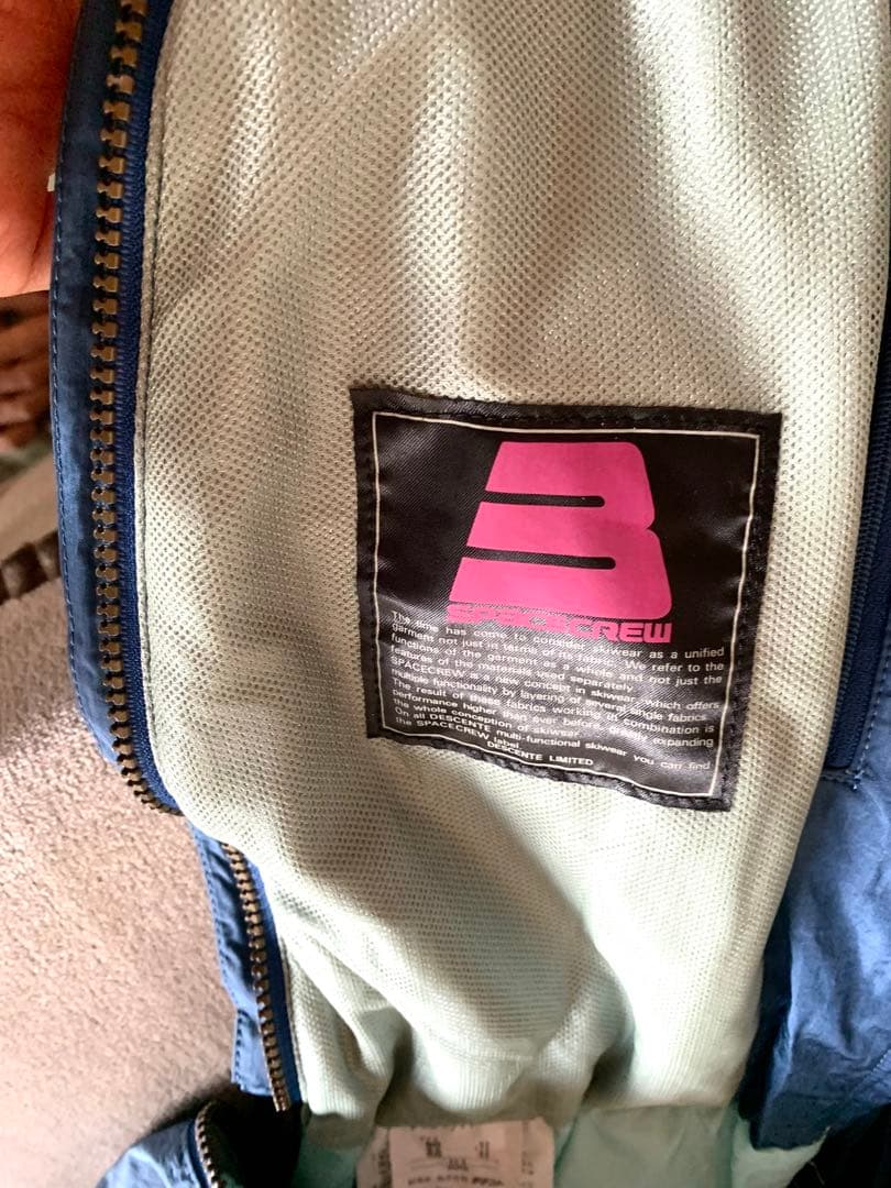 昭和レトロ DESCENTEデサント スキーウェア スノボつなぎジャンプスーツ③