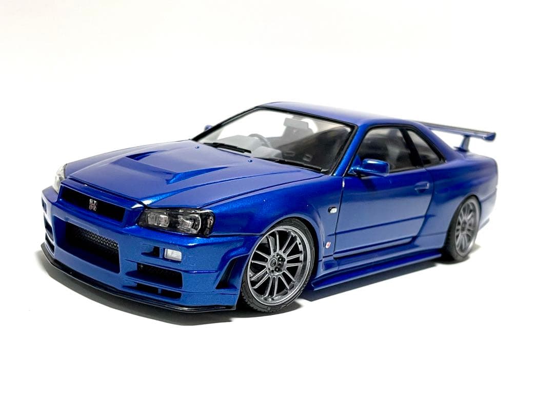 アオシマ1/24⬛︎R34ワイスピ4.2009◼️オコナー仕様レプリカ風⬛︎完成品