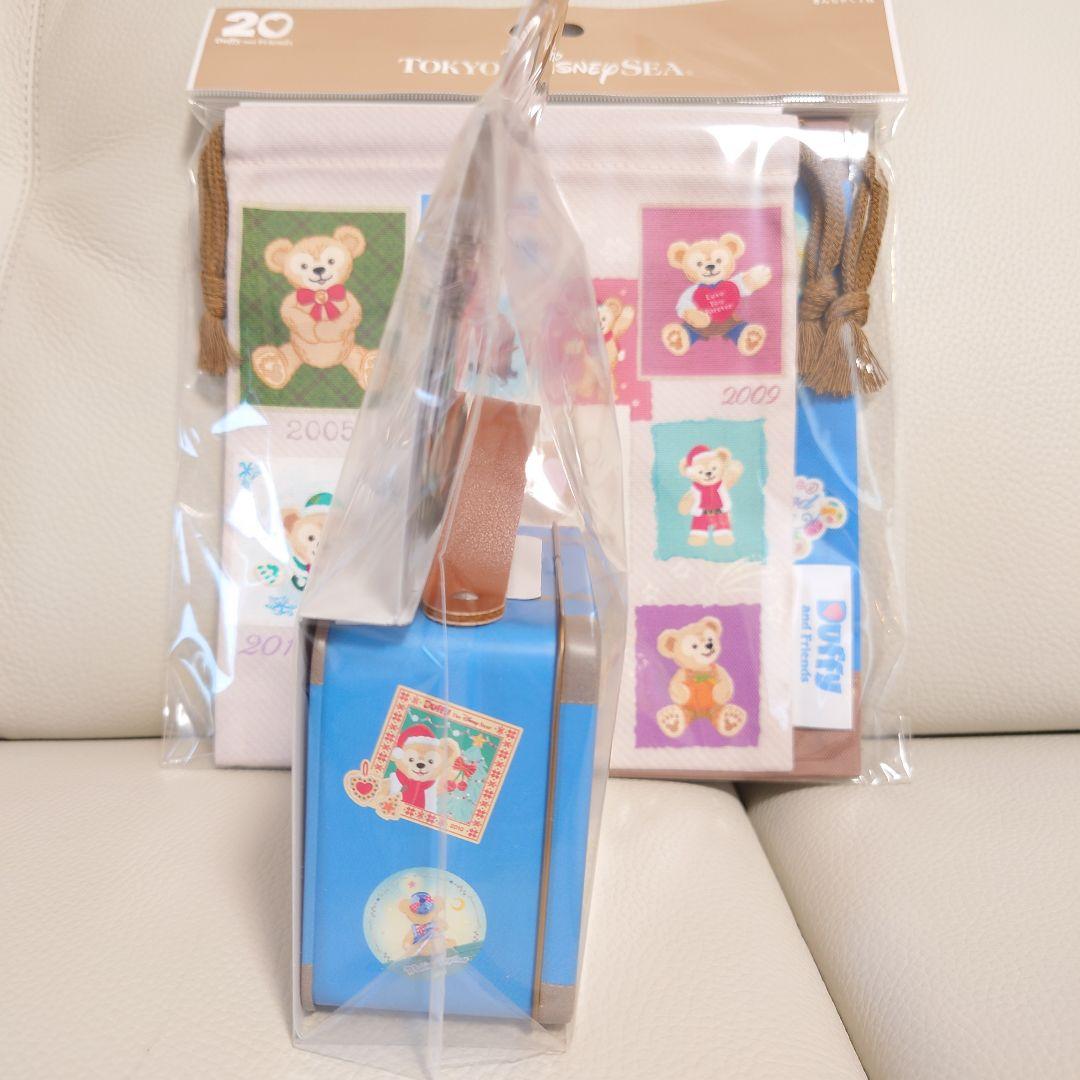 TDS【ダッフィー20周年】ステッカー20枚セット＆きんちゃく2枚セット