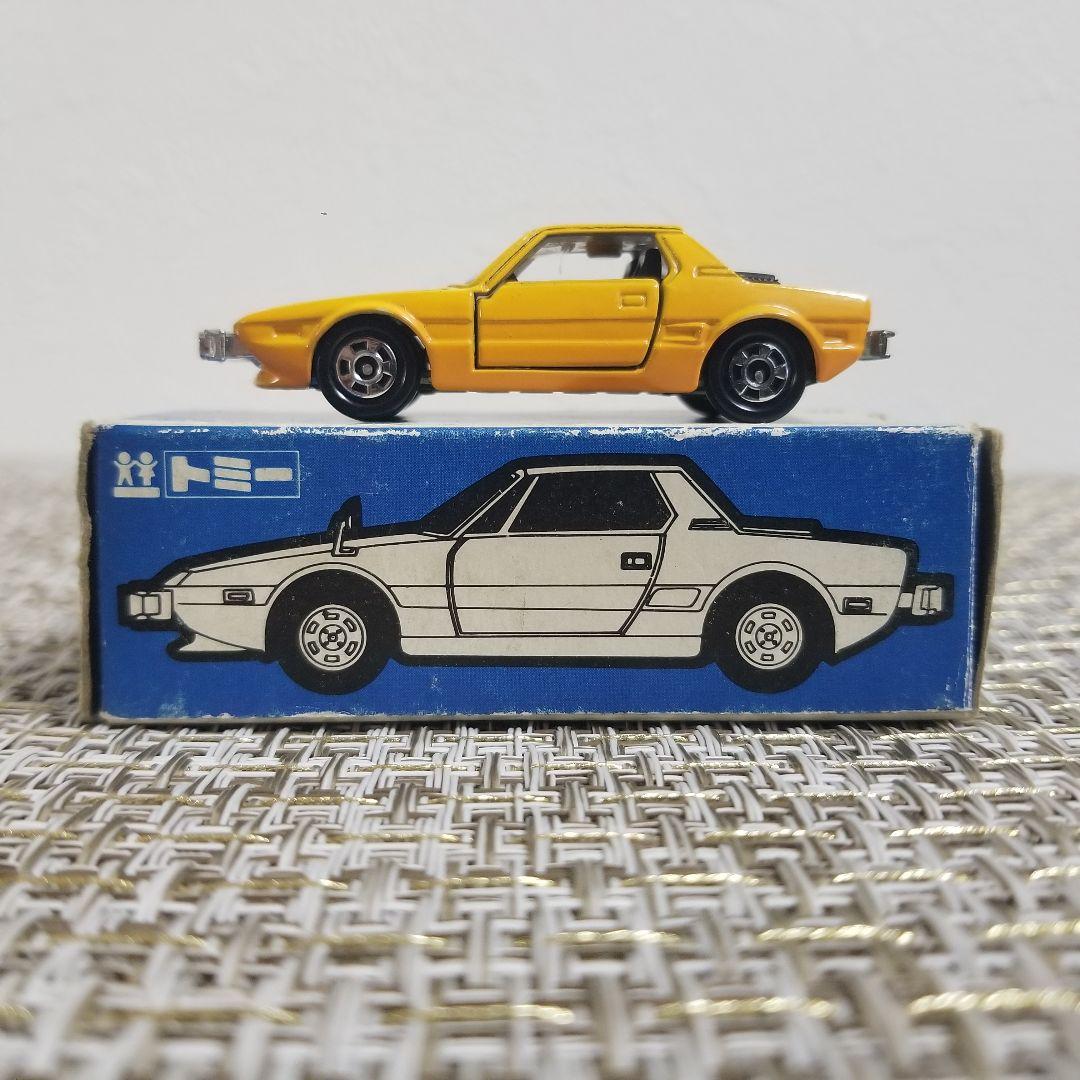 トミカ　青箱　No.F28 フィアットX1/9　イエロー　日本製