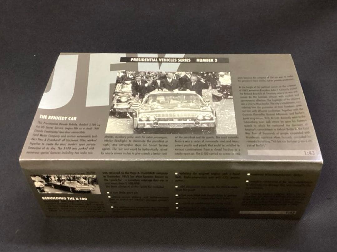 1/43 ケネディ大統領 ★ リンカーンコンチネンタル ベルリン1963パレード