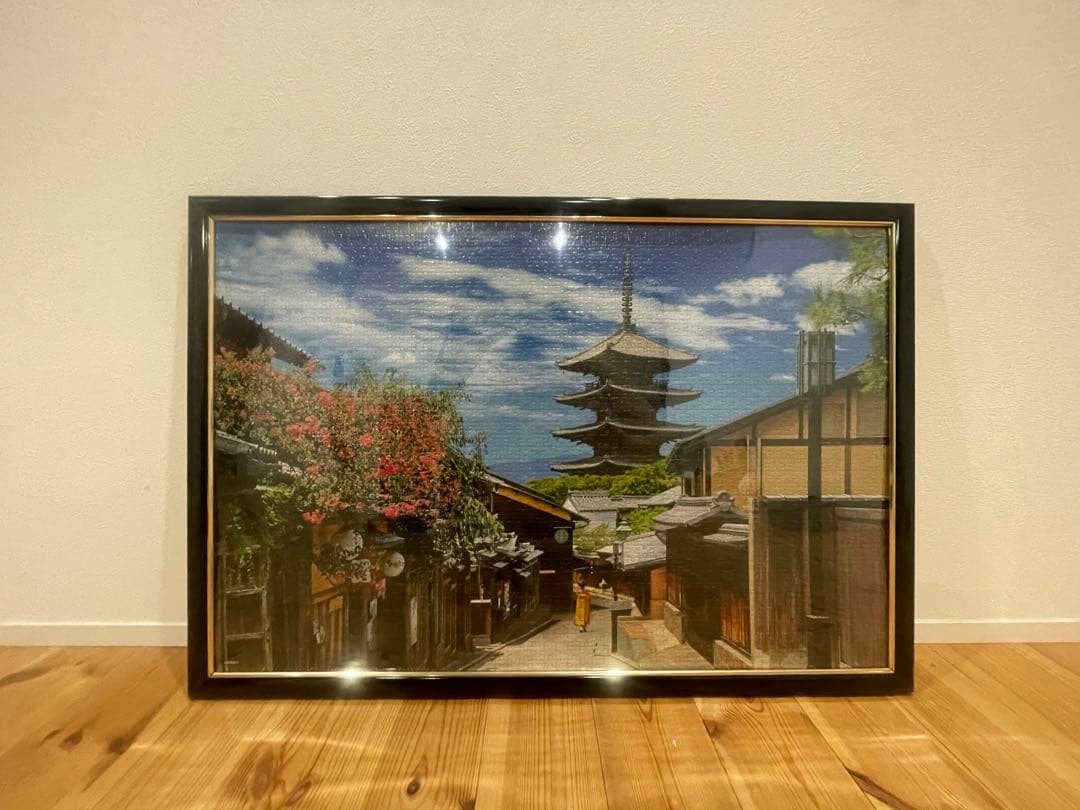 ジグソーパズル用デザイン完成品3点セット　フレーム付き