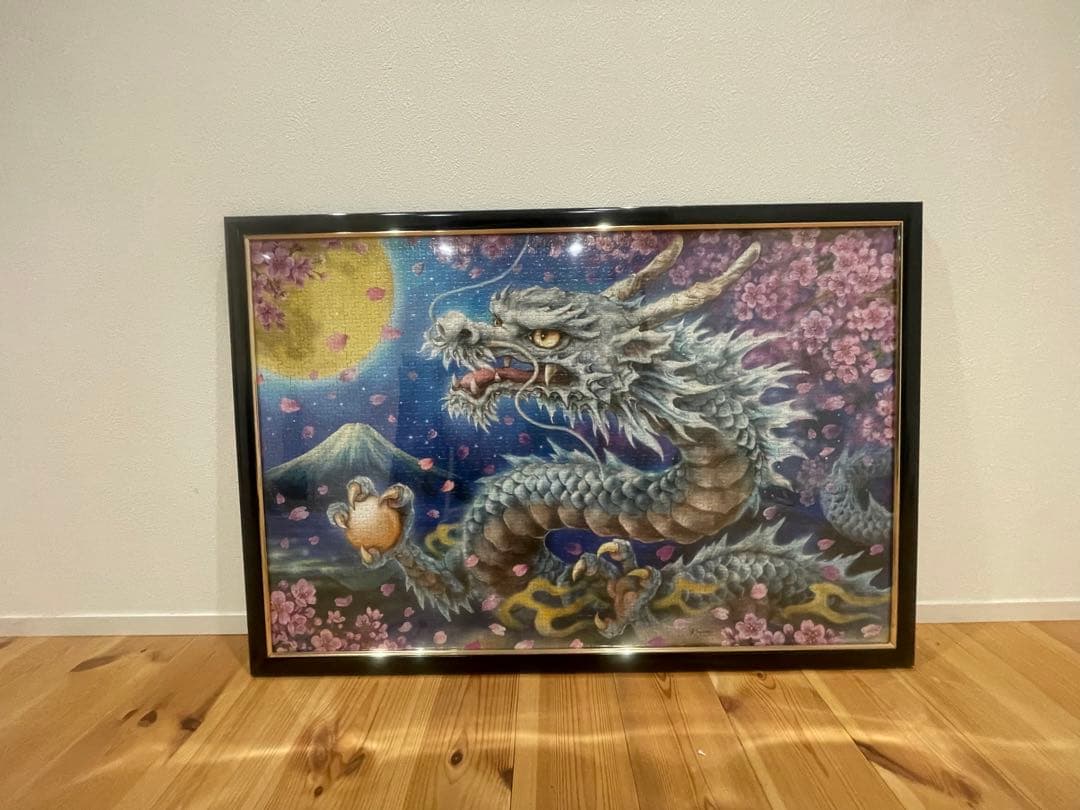 ジグソーパズル用デザイン完成品3点セット　フレーム付き