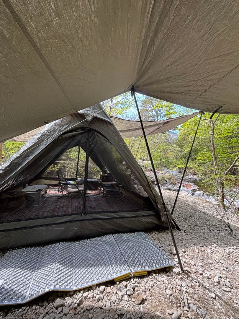 くノーみなみ　CAMVIL（ケムビル）A型フレームテント カーキ