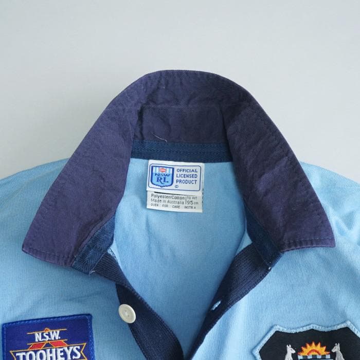 古着 90sビンテージ NSW TOOHEYS BLUES ラガーシャツ