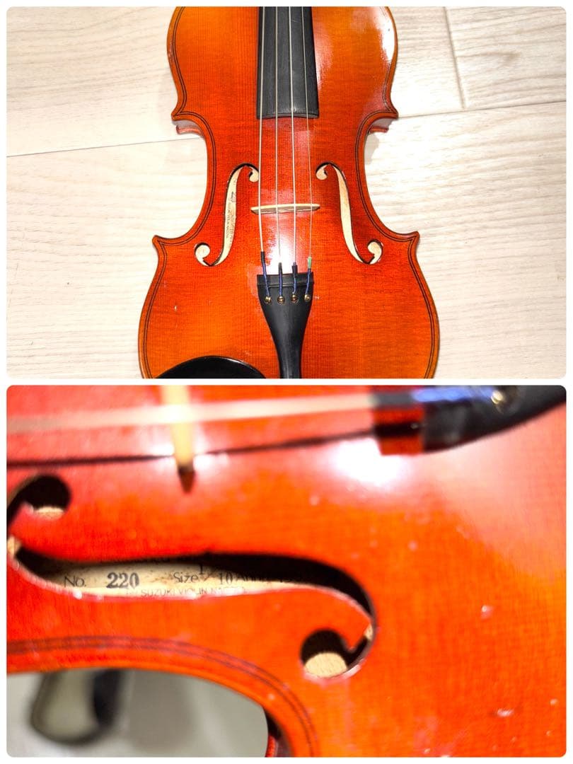 【新品弓付き】SUZUKI バイオリン No.220 1/10 1991年製