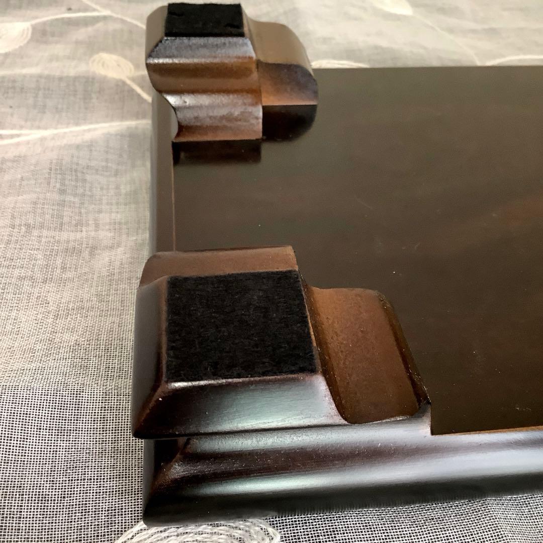 【新品・未使用】　**黒檀　飾り台** 花台・盆栽台・香炉台