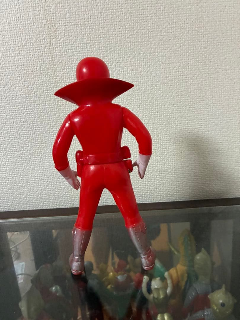 ☆専用☆ 【当時物】ゴレンジャー アカレンジャー　パチ　無版権　ソフビ　約20㎝