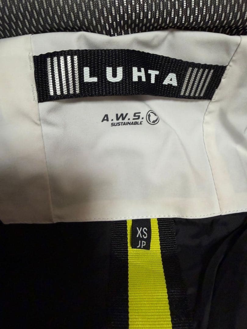 LUHTA スキーウェア ホワイト/ブラック/イエロー