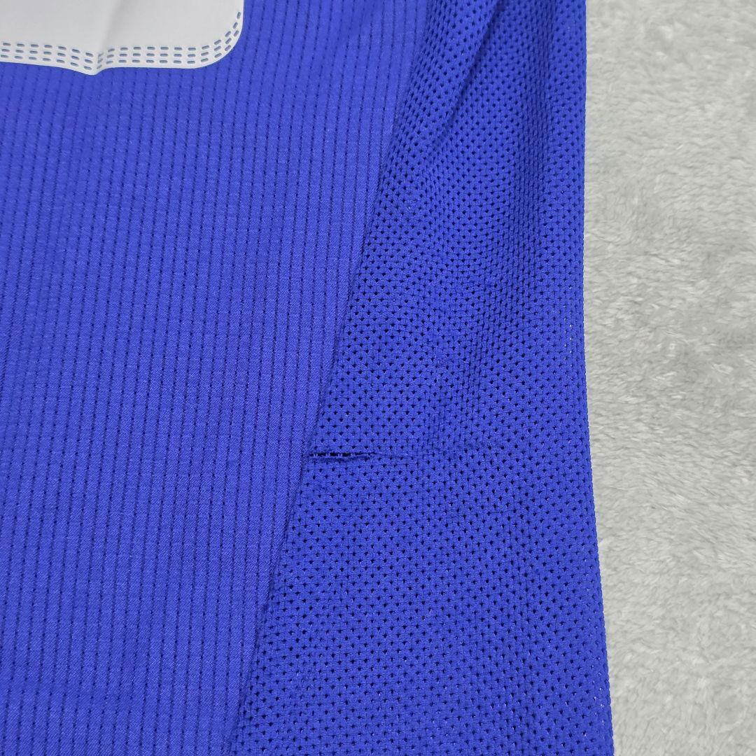 日本代表　2010　中澤佑二　デンマーク戦　ユニフォーム　L　adidas　青