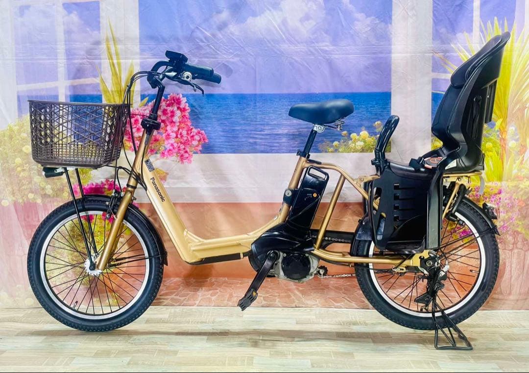 ギュットアニーズ⭐️13AH！パナソニック子供乗せ電動アシスト自転車Y3262