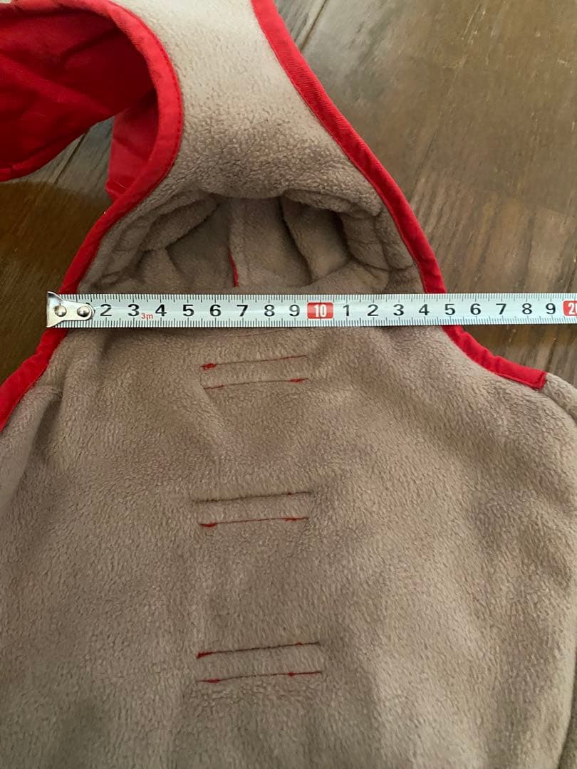 ALPHAICON フード付き犬服 レッド