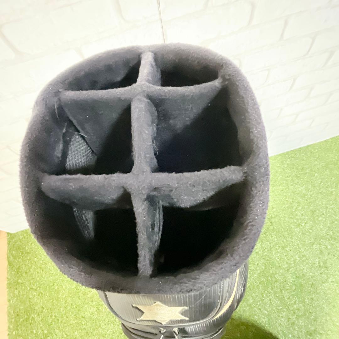 SHERIFF キャディバッグ スカルデザイン　ブラック ゴールド