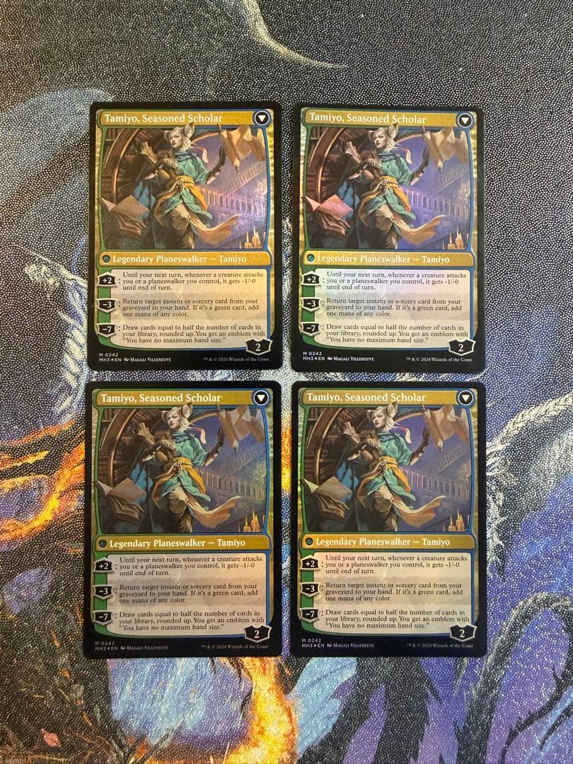 【最安値】MTG　MH3　知りたがりの学徒、タミヨウ　英語版　foil 4枚