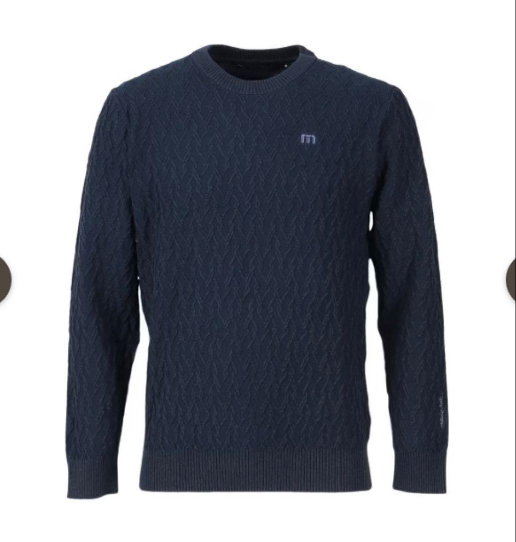 トラヴィスマシュー ケーブル クルーネック ニット、セーター 未使用タグ付 L