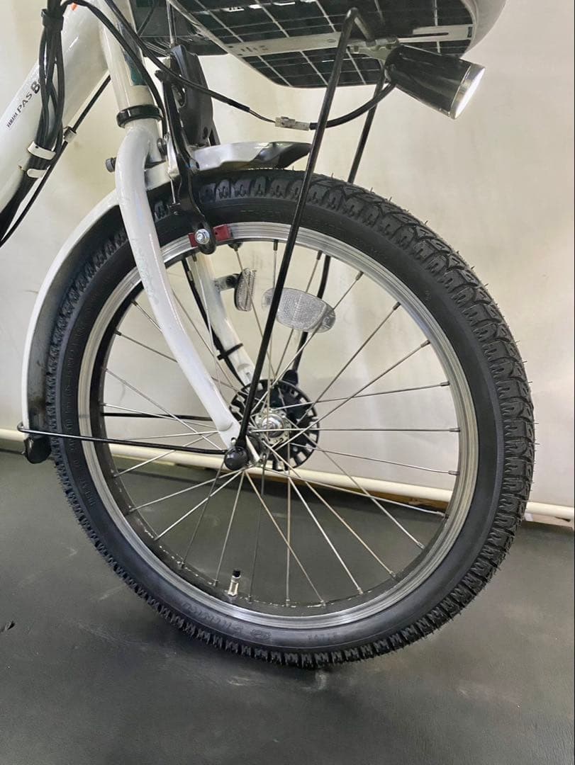 1年保証　送料無料　ヤマハ　パスバビー　20インチ　白色　電動アシスト自転車