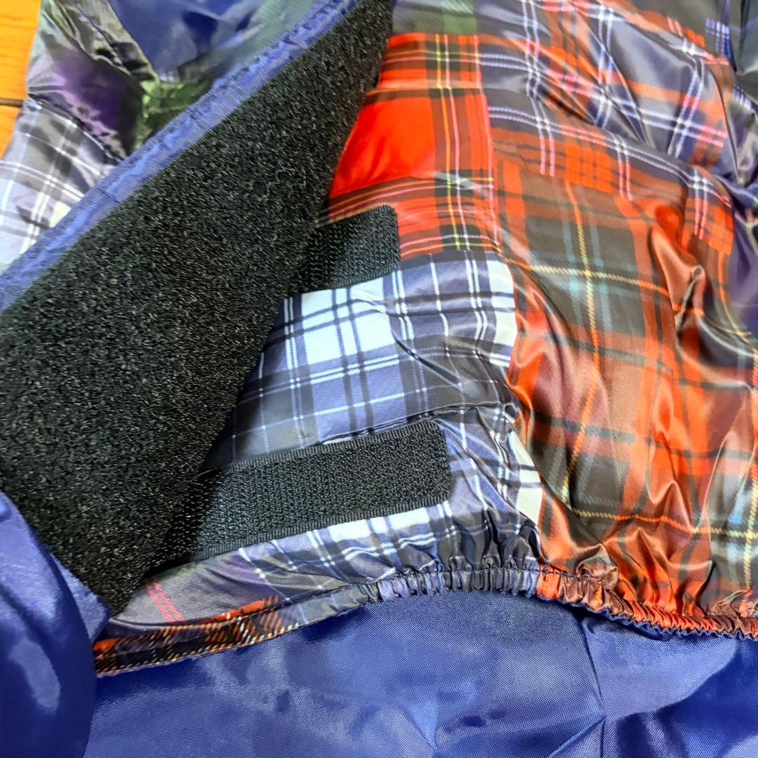 DOGDEPT ダウンベスト チェック柄　大型犬服　4L アウター　赤